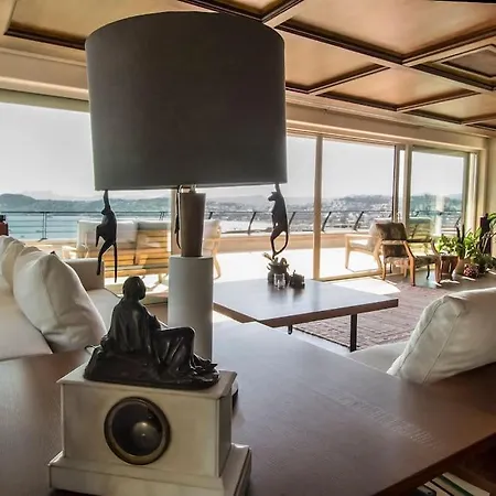 Glamorous With A Pool And Panoramic Sea View ヴィラ *